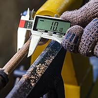 Vista 9 de Herramienta de medición de pinza digital de 6 pulgadas con pantalla LCD extra grande DCXD6-SS-54, micrómetro digital de pinza Vernier IP54, mide