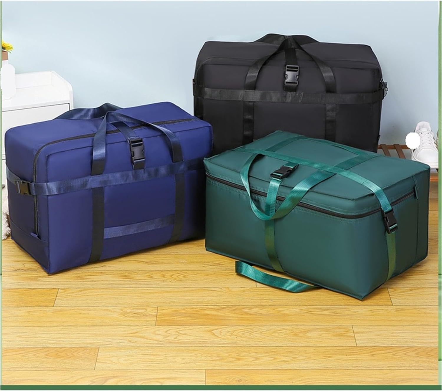 Space-Saving Compression Storage Bags for Comforters, Clothes, and Blankets(Green,70 * 32 * 44cm)