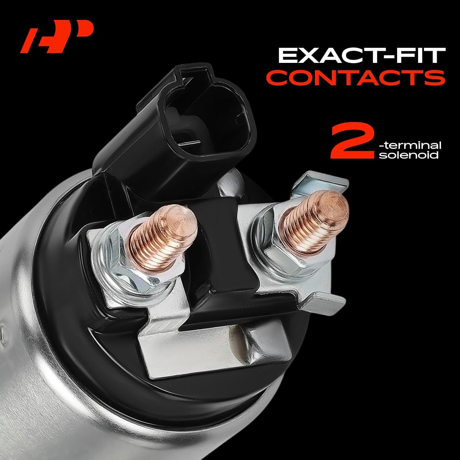 A-Premium Starter Solenoid Compatible with Hyundai & Kia - Sonata 2006-2009, Santa Fe 2007-2009, Genesis 2009, Azera 2006-2009, Veracruz 2007-2009, Entourage, Sorento, Sedona, Borrego, Amanti - 12V