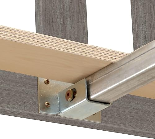 Miniatura 7 de Max & Lily - Cama matrimonial, marco de cama con cabecero para niños, listones, color arcilla.