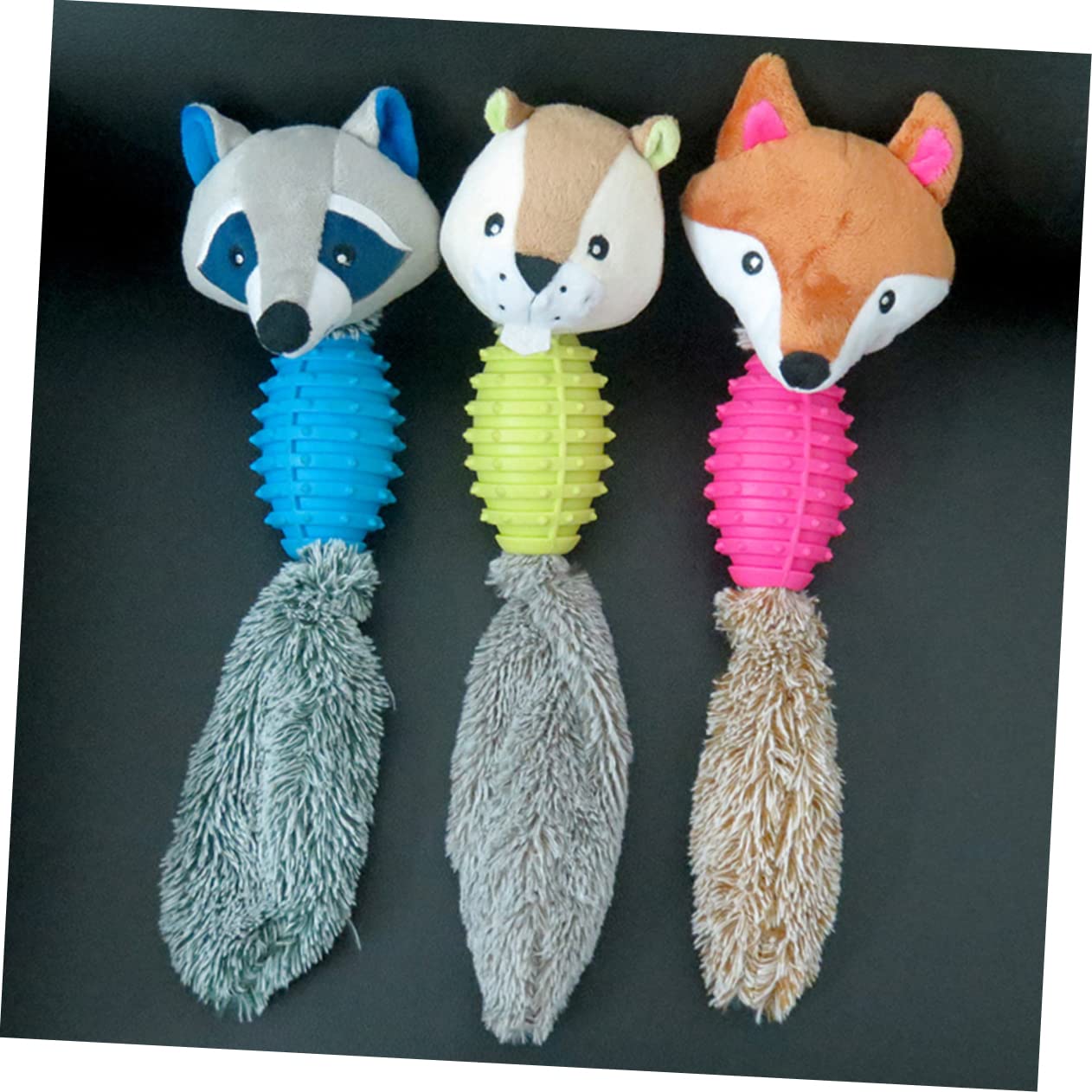 Sosoport 3 De Peluche Chirriantes para Perros con Golosinas Interactivos para Perros Pequeños Y Grandes para La Dentición De Cachorros.