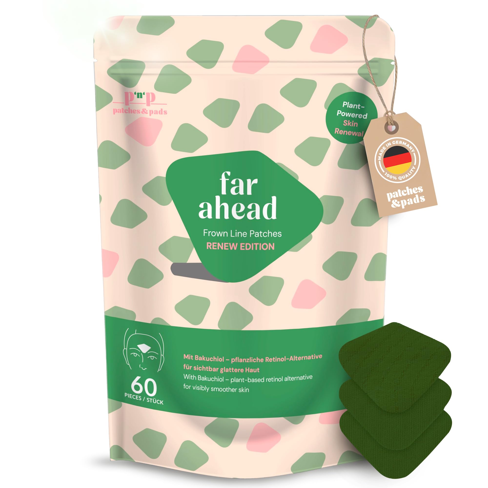 patches&pads Bakuchiol Patches – Sanfte Anti-Aging-Pflege mit pflanzlicher Retinol-Alternative, ideal für empfindliche Haut & die Nacht