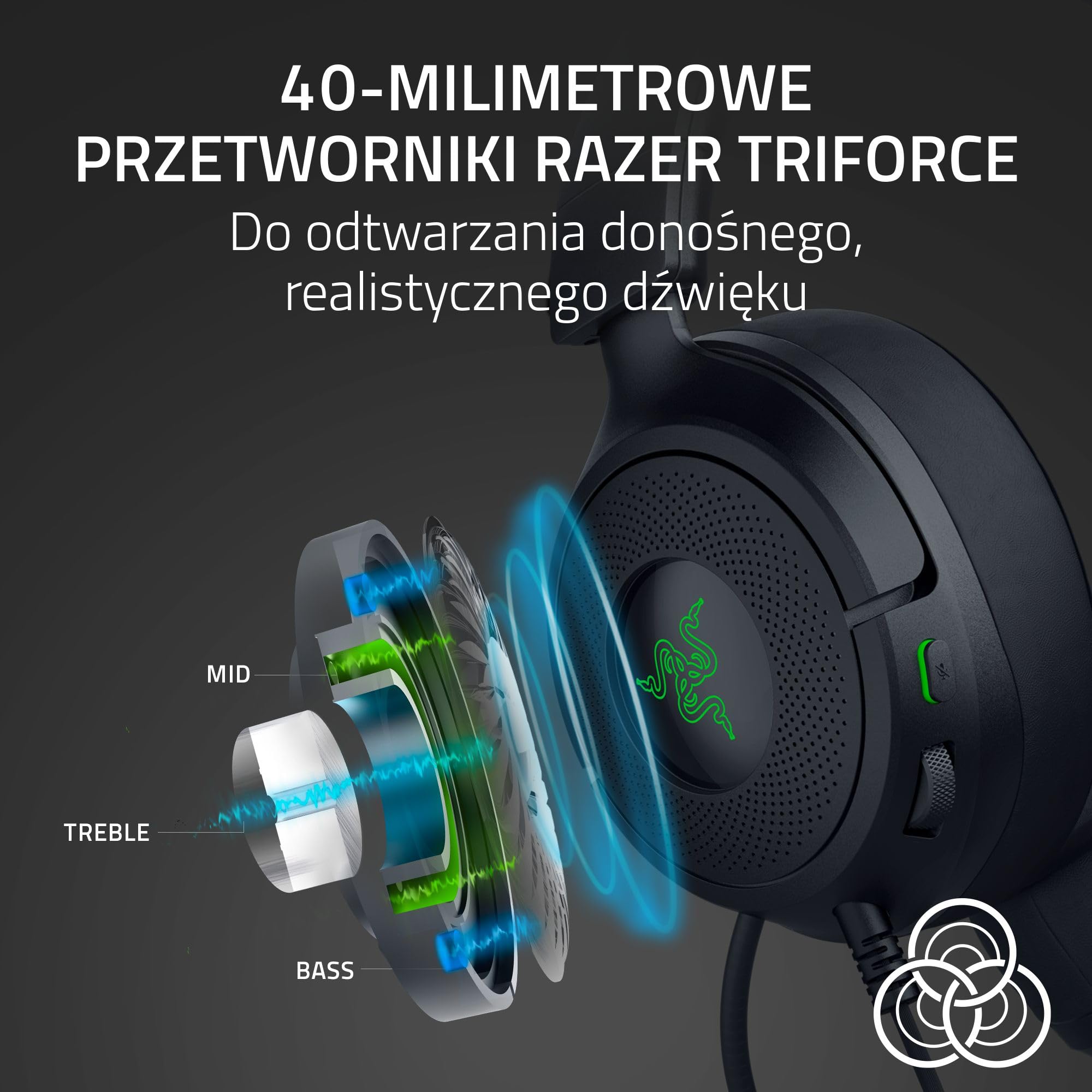Razer Kraken Kitty V3 X - przewodowy zestaw słuchawkowy Kitty do gier - kultowe uszy Kitty - lekki, waży tylko 270g - mikrofon HyperClear Cardioid - przetworniki TriForce 40mm | Czarny