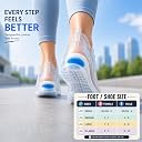 Flamingo Silicon Foot Insoles | Flat Feet Insoles Cushion Pad Help Support Relief from Sore Feet, Plantar Fasciitis | Shock Absorbing Orthotic Insoles | Small gallery image