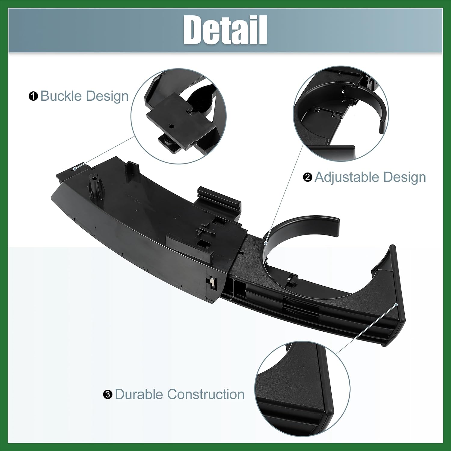 Motoforti 1 Pair Dashboard Cup Holder Left 51457070323 Right 51457070324 Side Expander Insert for BMW Z4 2003-2008 Adjustable Foldable Car Drink Holder Long-lasting