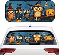 Vista 40 de Biyejit Parasol para ventana trasera de coche de vaca blanca y negra con ventosa, accesorios de automóvil con estampado de vaca, bloqueador solar