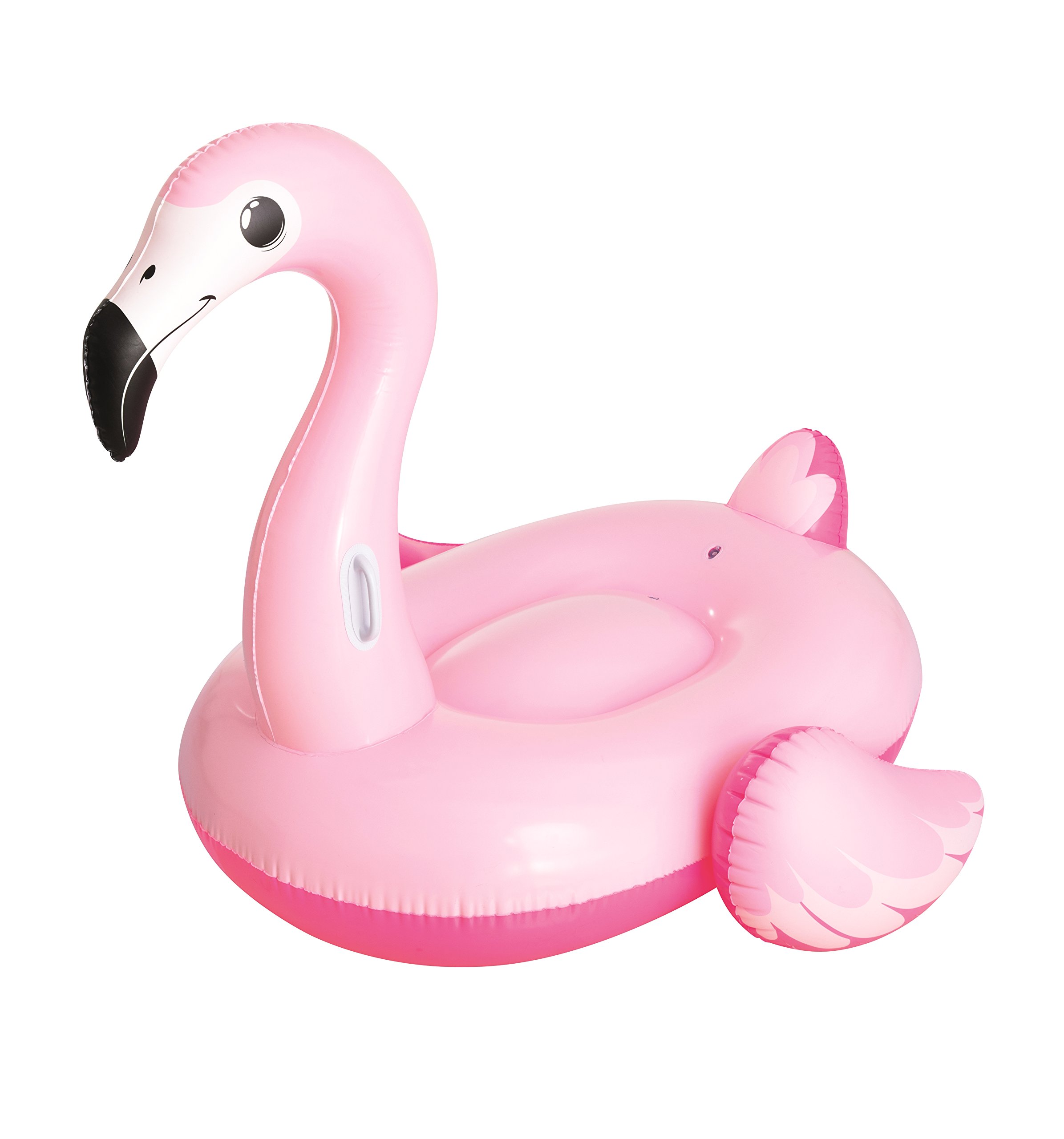 Bestway 41110 Float'nFashion Fenicottero Rosa Cavalcabile Gigante con Maniglie 1,91m x 1,78m