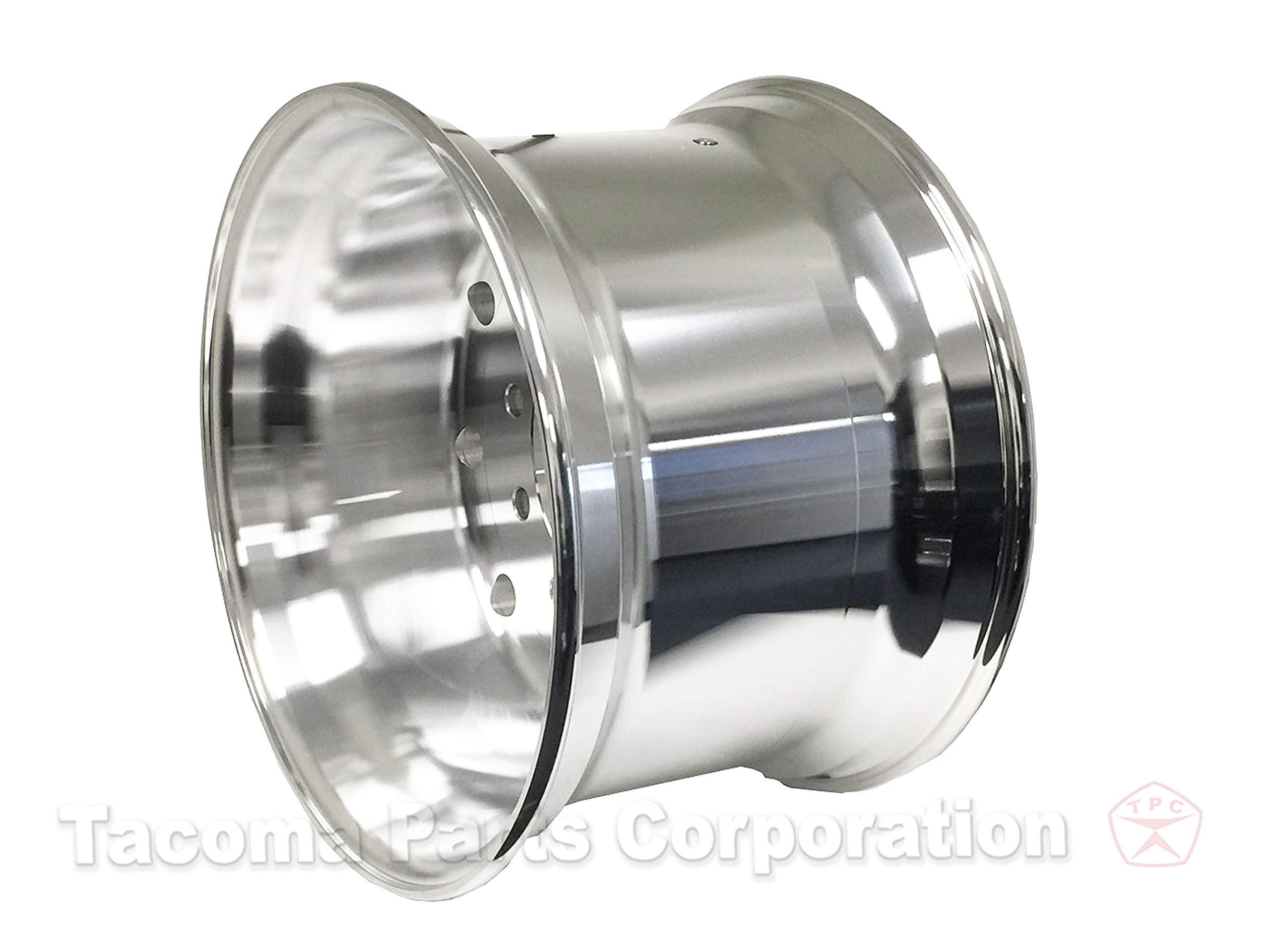SUPER SINGLES ALUMINUM FORGED WHEELS 22.5 X 14 HUB Machine Polish Finish