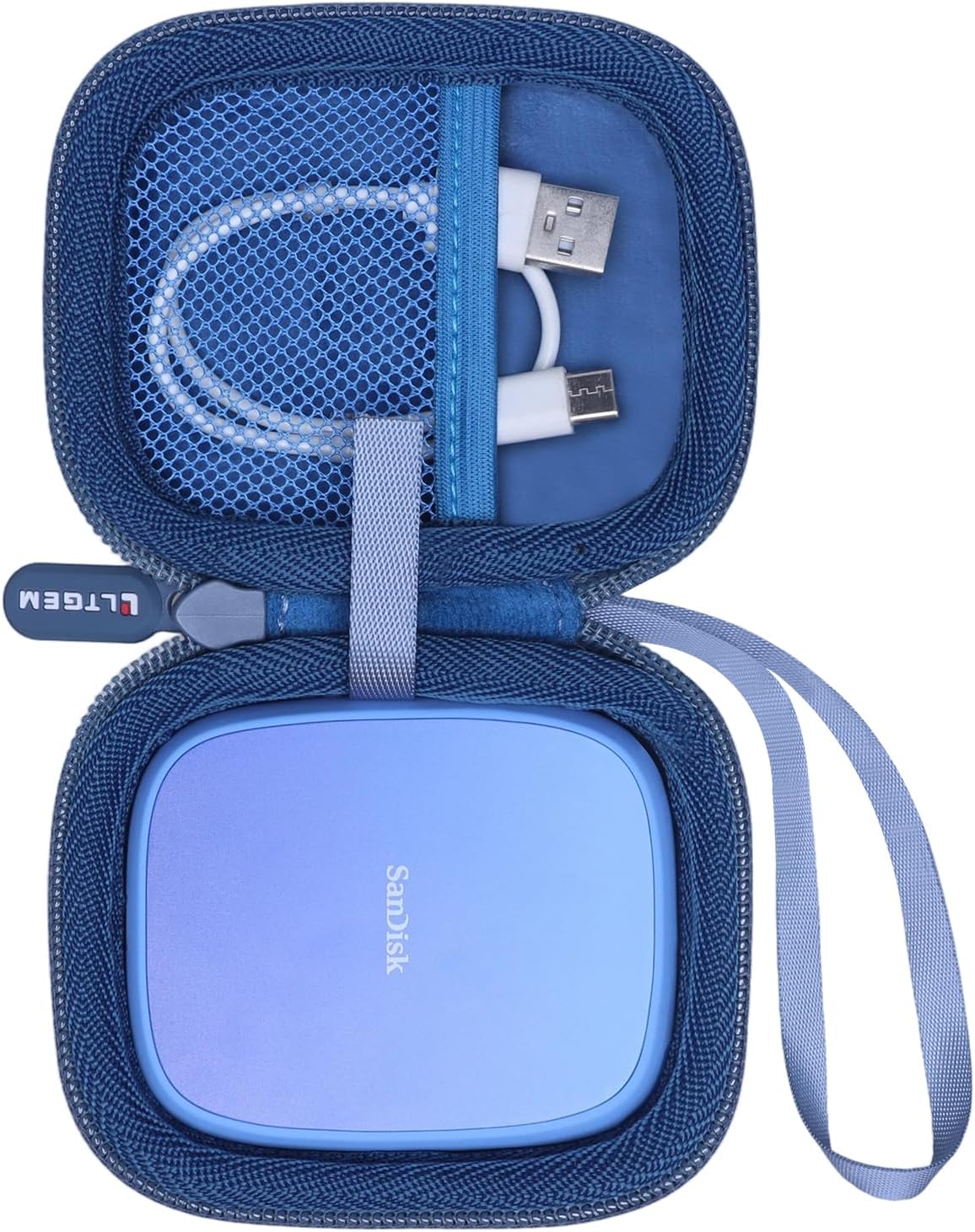 LLTGEM SSD Case Compatible with SanDisk Creator Phone SSD, Blue
