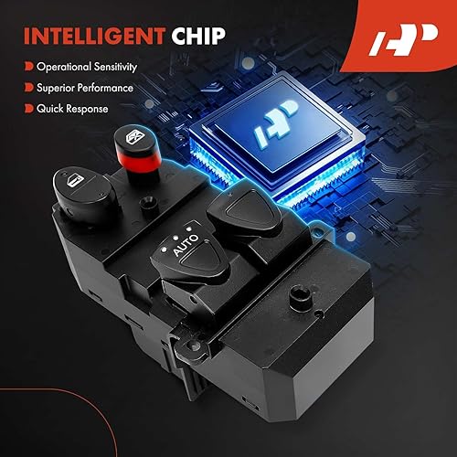 Miniatura 6 de A-Premium Master - Interruptor de elevalunas eléctrico compatible con Honda Civic 2006-2011, solo Coupe, lado delantero izquierdo del conductor,
