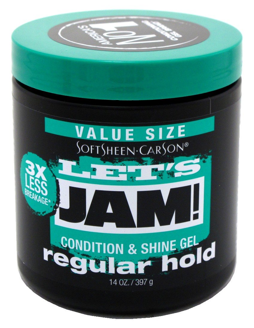 Lets Jam Condition & Shine Gel Regular Hold 14 Ounce Jar (Pack of 2)