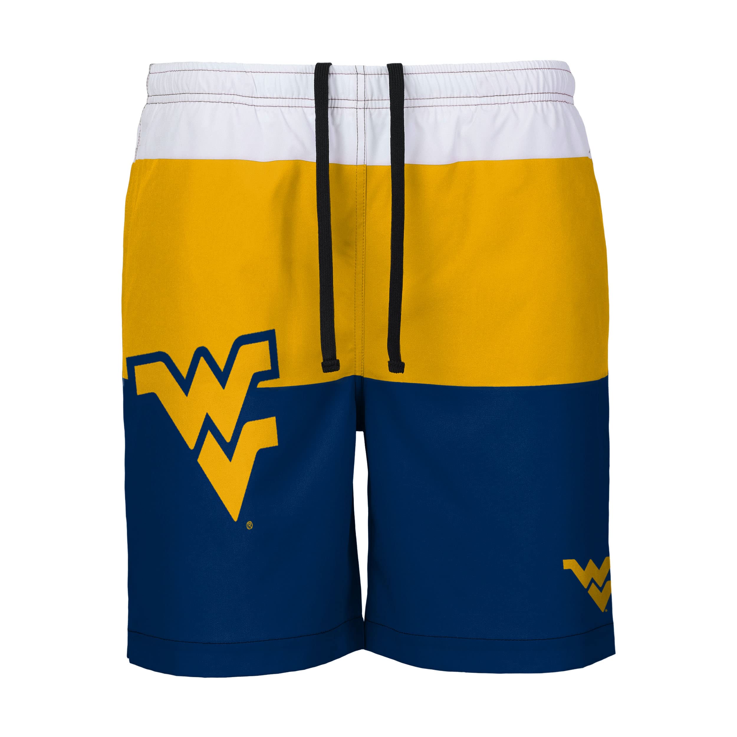 FOCO NCAA Mens NCAA 3 Stripe Big Logo Swimming Trunks