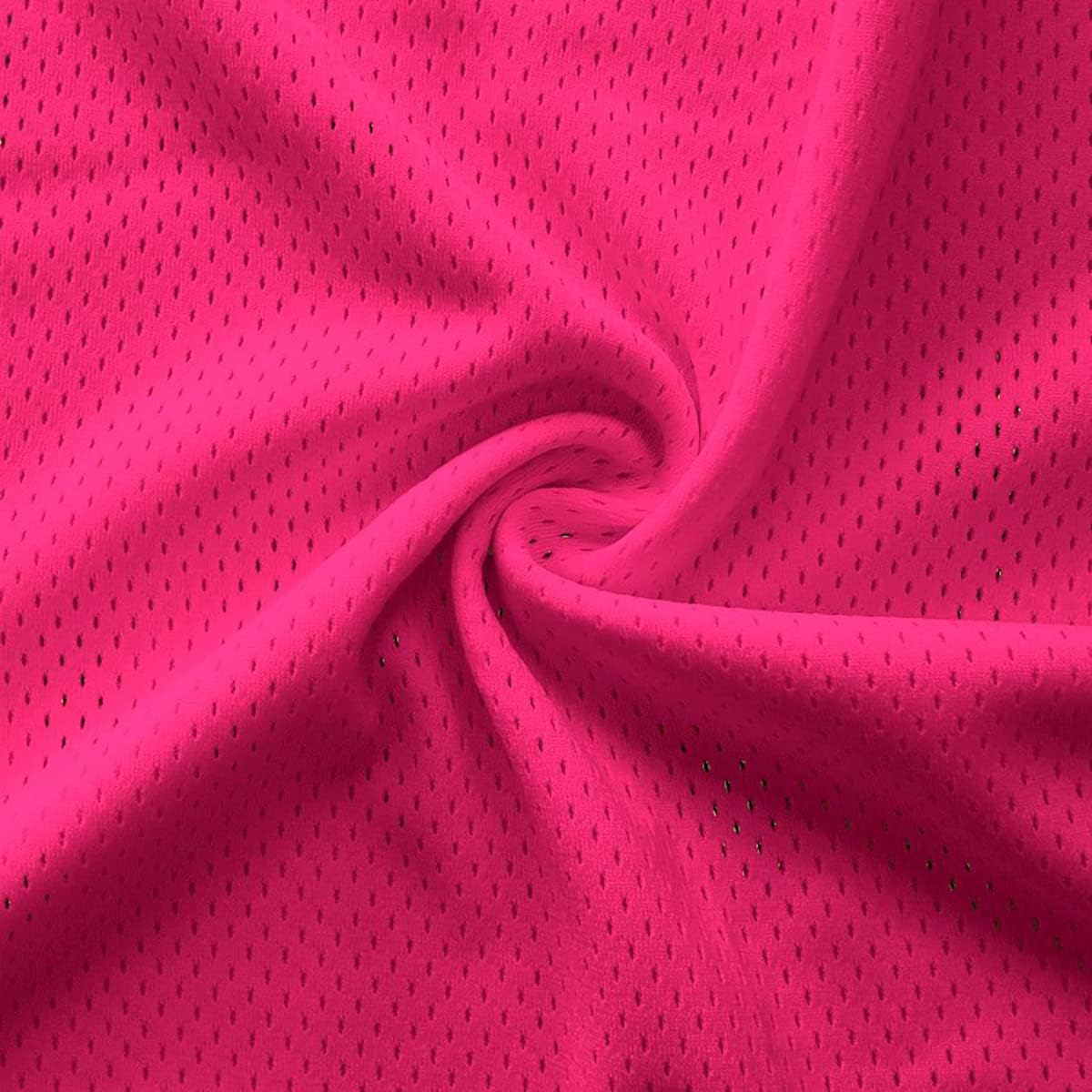 Pico Textiles 2 Yards Bolt – Neon Pink Polyester Pro Mesh Heavy Jersey Fabric - Sold by The Bolt - Variety of Colors Durable Athletic Mesh Fabric, Ideal for Sewing Soccer and Basketball Uniforms