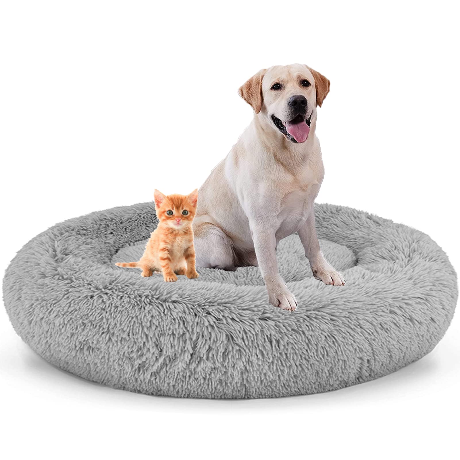 Kuscheliges Donut-Hundebett XXL – Orthopädisch, Waschbar, Rutschfest & Stressreduzierend Für Hunde & Katzen
