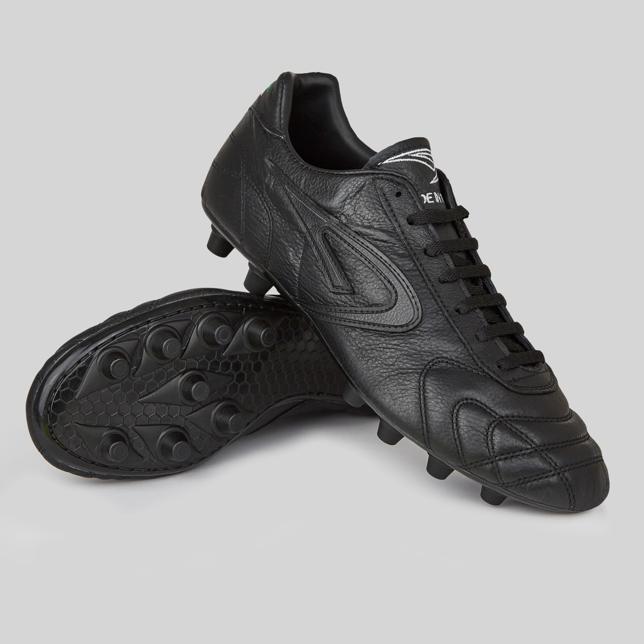 Scatto all Black – Buty piłkarskie z naturalnej skóry cielęcej – Czarne