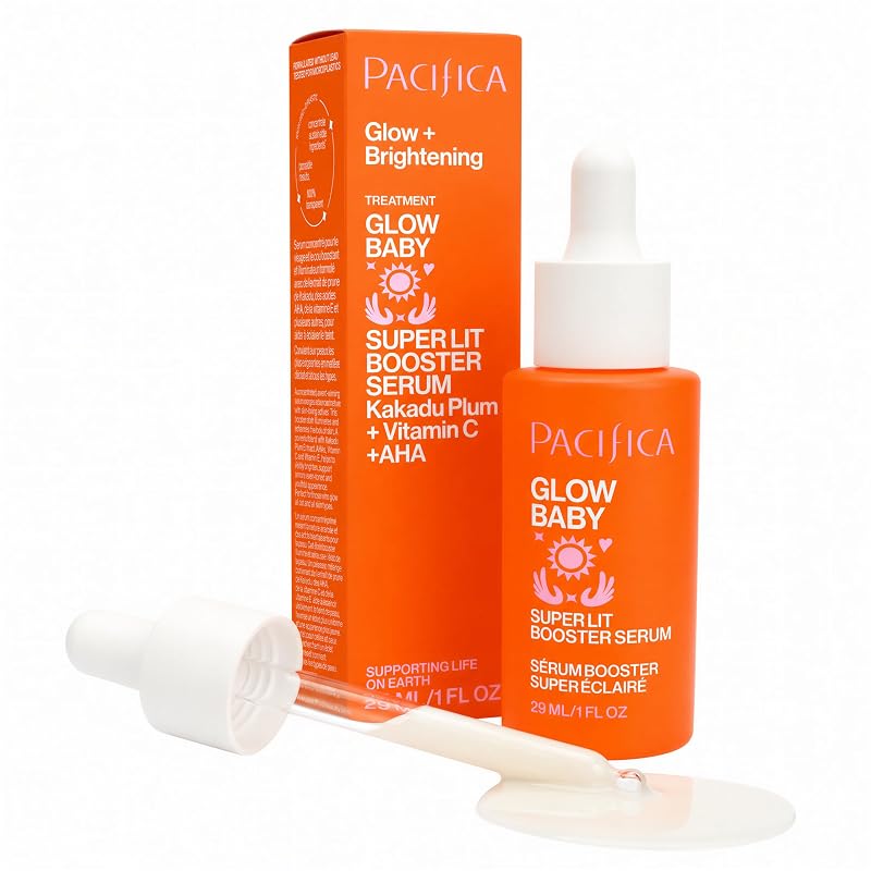 Sérum facial Pacifica com vitamina C e ácido glicólico, 110 g