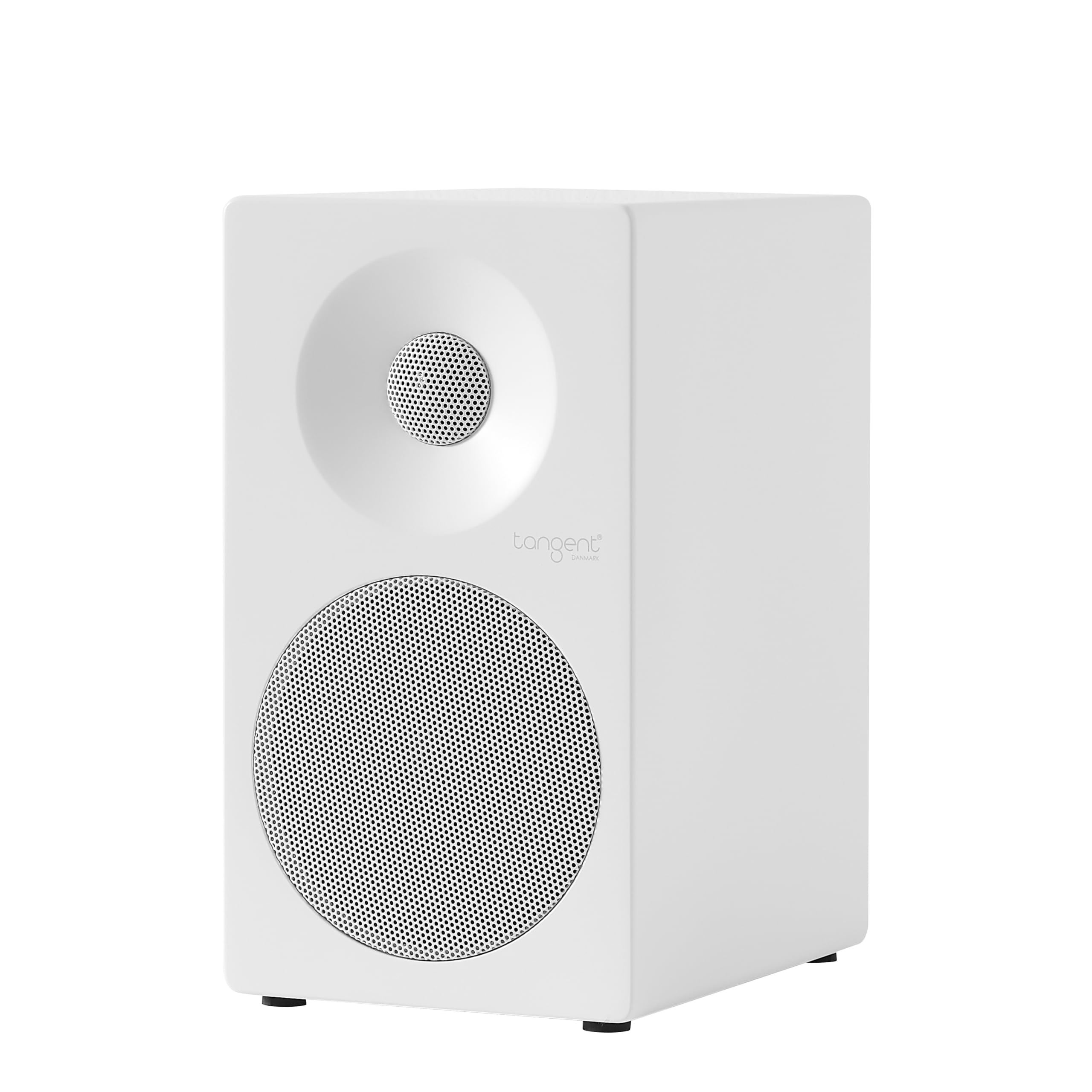 Tangent Spectrum II X4 par de altavoces para estantería, color blanco - Diseño compacto, estilo danés, sonido equilibrado