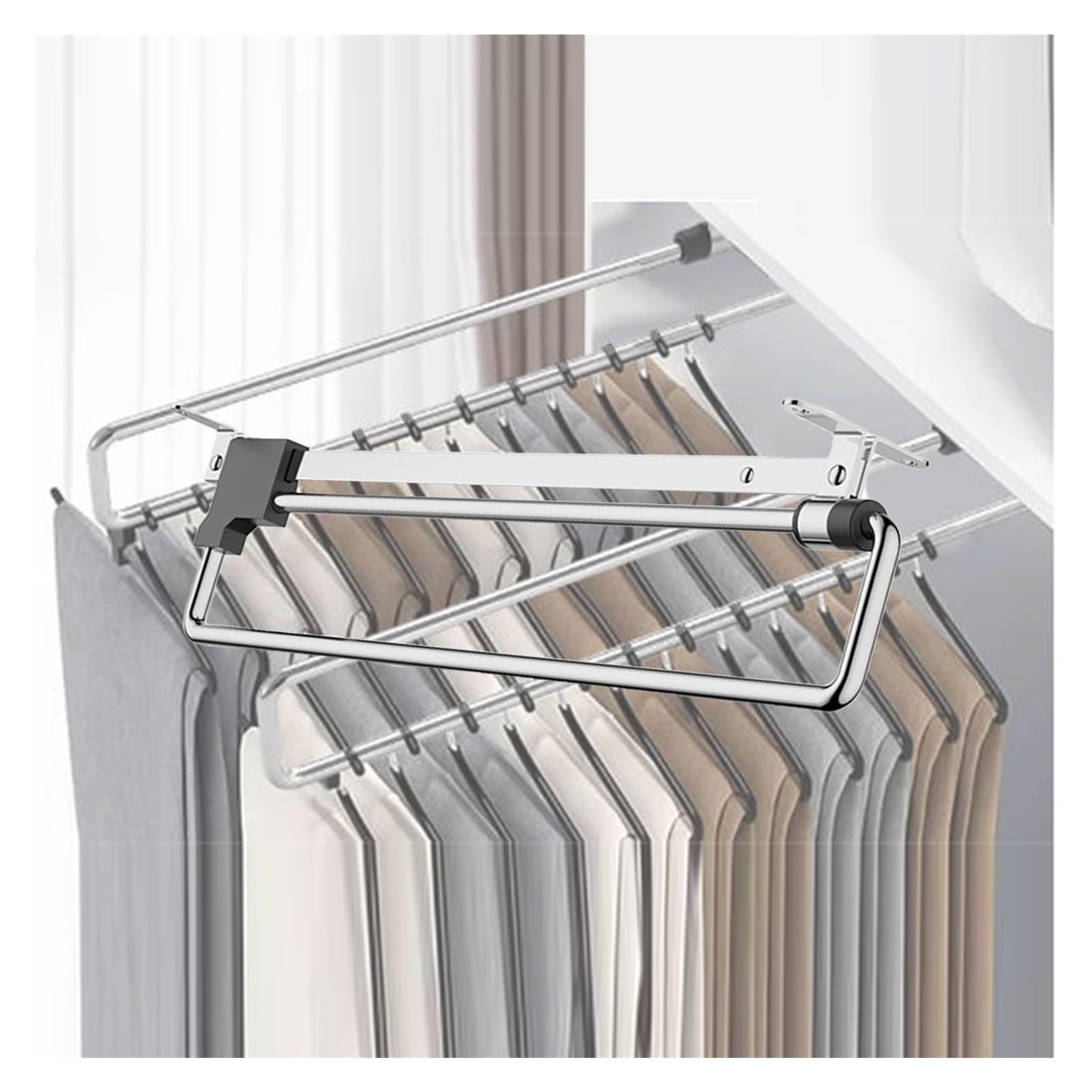 Solution de rangement dressing pour éliminer le désordre des jeans et chemises