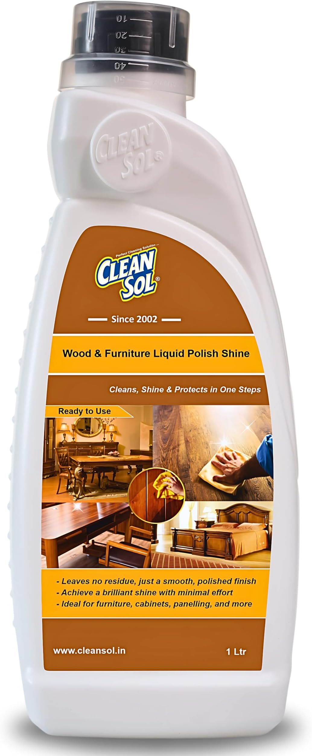 Wood and Furniture Liquid Polish Shine 1 Liter