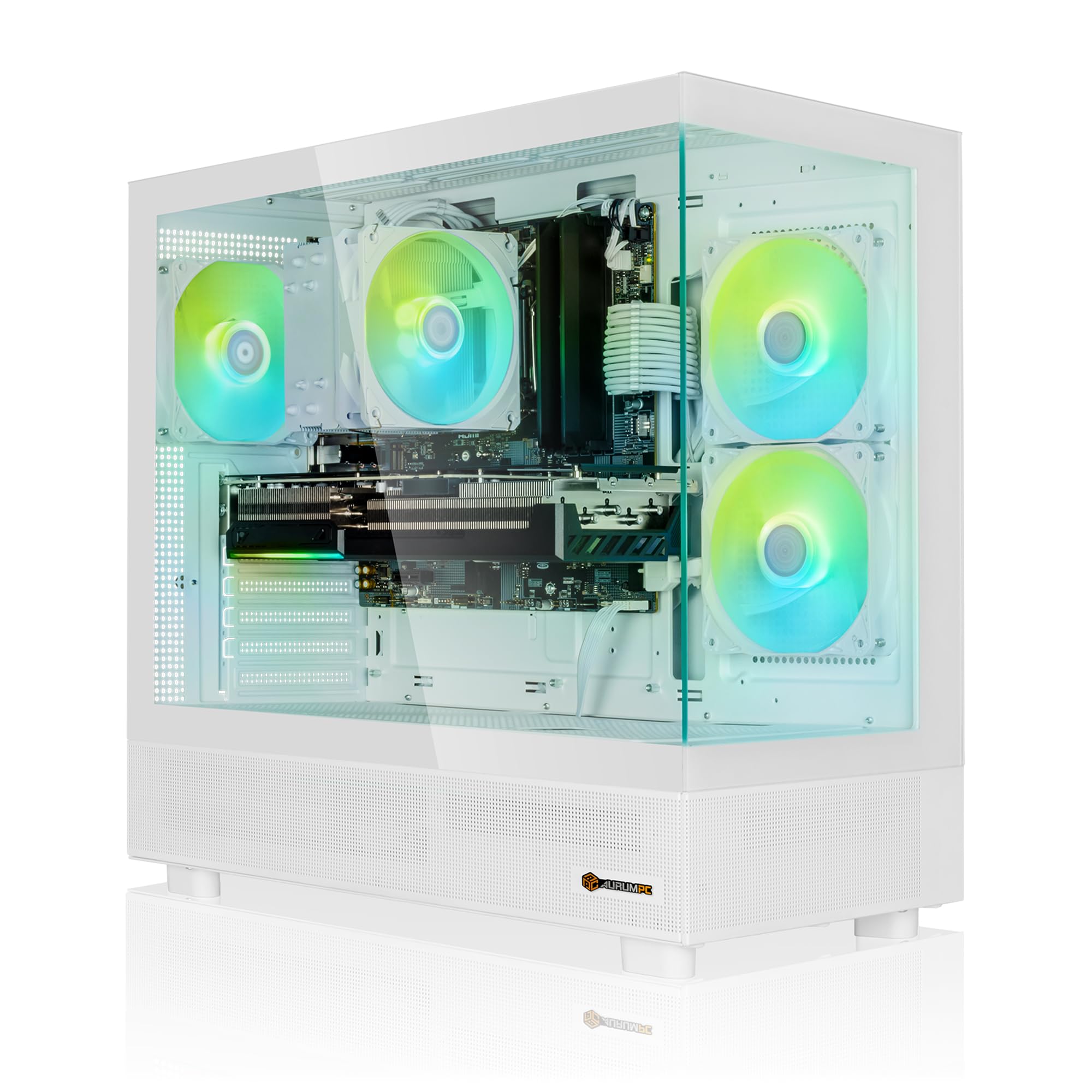 Aurum Snow PC Gaming Ryzen 5 5700X • GeForce RTX5070 12GB • 32GB DDR4 • 1000GB M.2 SSD • Windows 11 • WiFi • pc da gaming