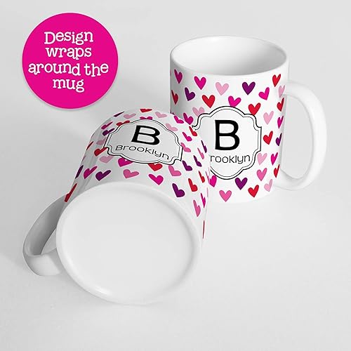 Miniatura 3 de Kids Personalized Heart Cup Customize with Name and Initial Unbreakable Mug