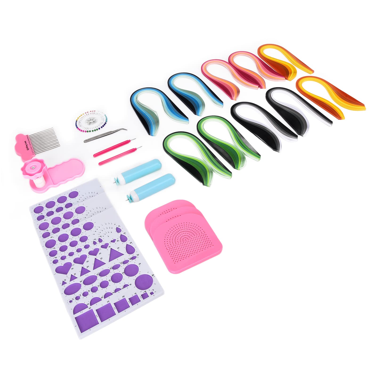 Ycauty Kit per Quilling Forniture Fai da Te in Carta Colorata per Amanti Dell'artigianato e Principianti