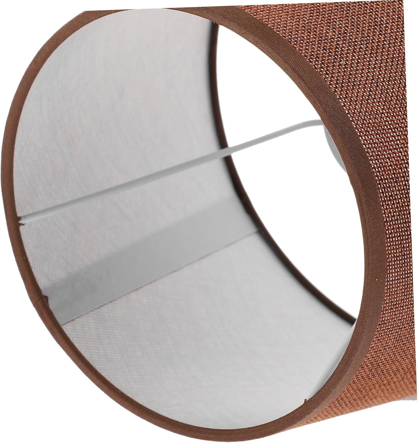 Replacement Cloth Lampshade for Table Lamp Detachable Light Shade Simple and Sturdy Design for Bedroom and Living Room Easy to Install Coffee Color Bottom