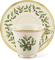 Vista 2 de Lenox 146504040 Holiday Tea Saucer, Christmas Theme