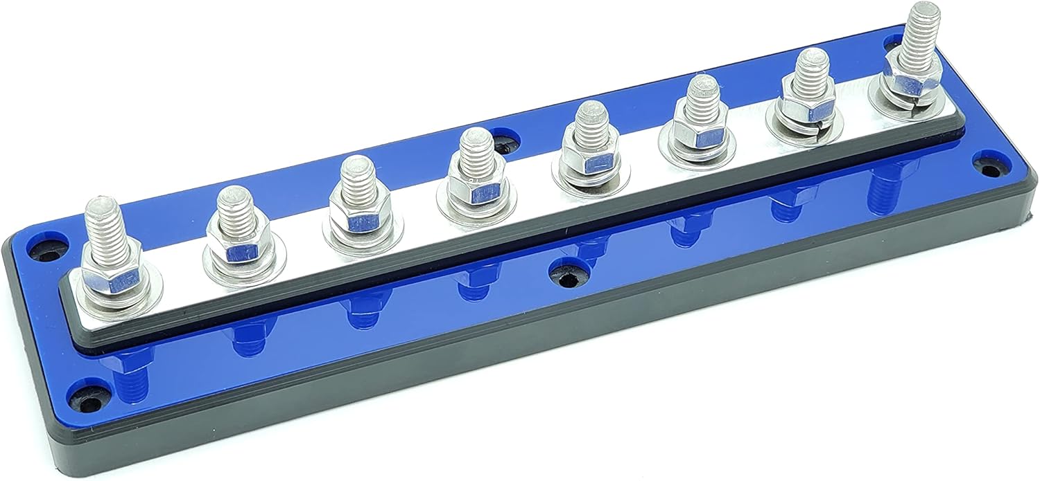 SMD UB-8 (Universal Power/Grounding Bar - 8 Post) (Aluminum)