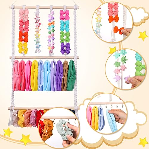 Miniatura 3 de Lilcolat Soporte para diadema organizador de lazos para el cabello para niñas, diademas de bebé, accesorios para el cabello, organizador de