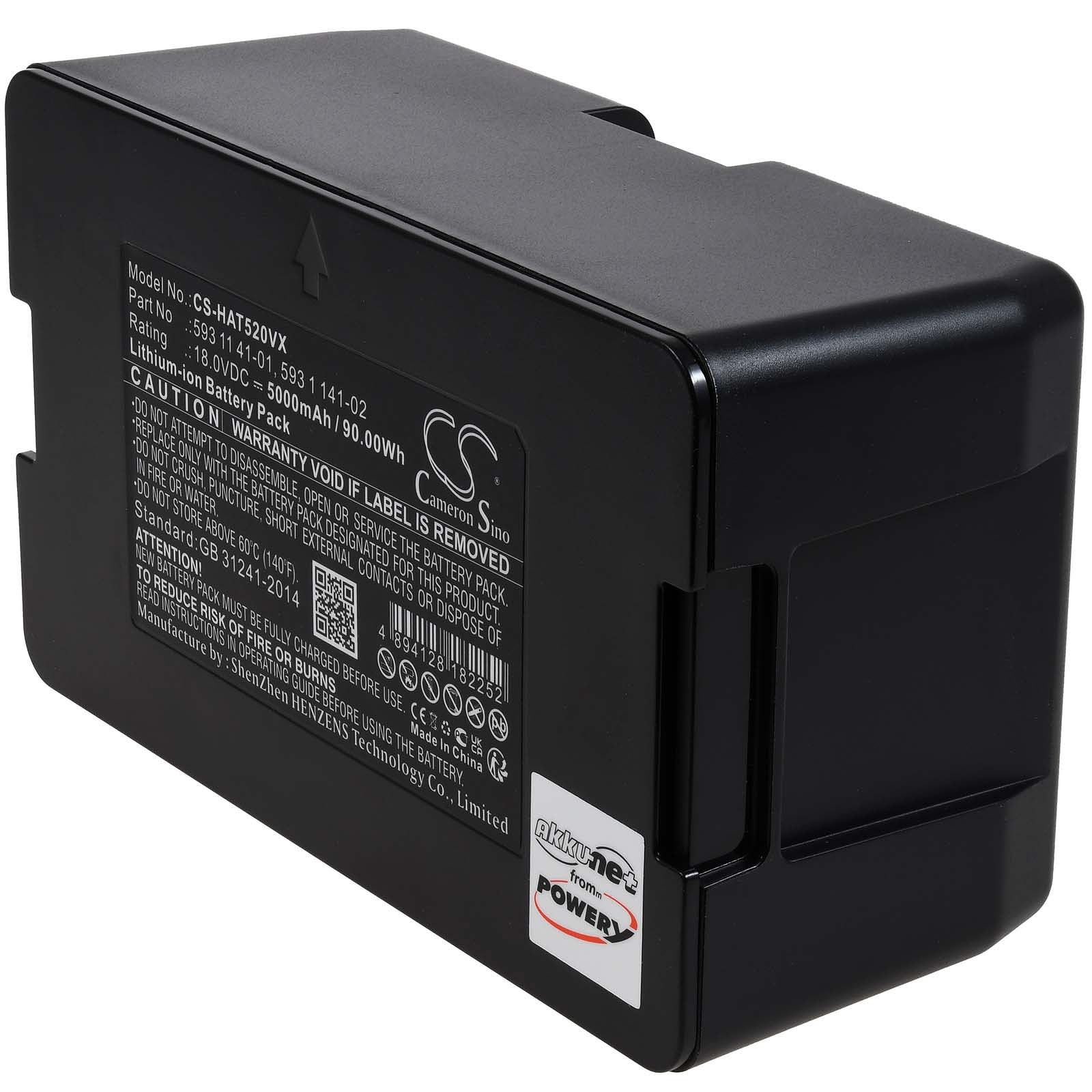 Batterie compatible avec robot tondeuse Husqvarna Automower 450X, 18 V, Li-Ion
