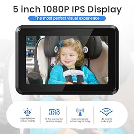 Itomoro Baby Car Mirror, HD Dual Channel with 2 IR Night Vision Camera, Easy 5 Min Installation for Rear Facing Seat