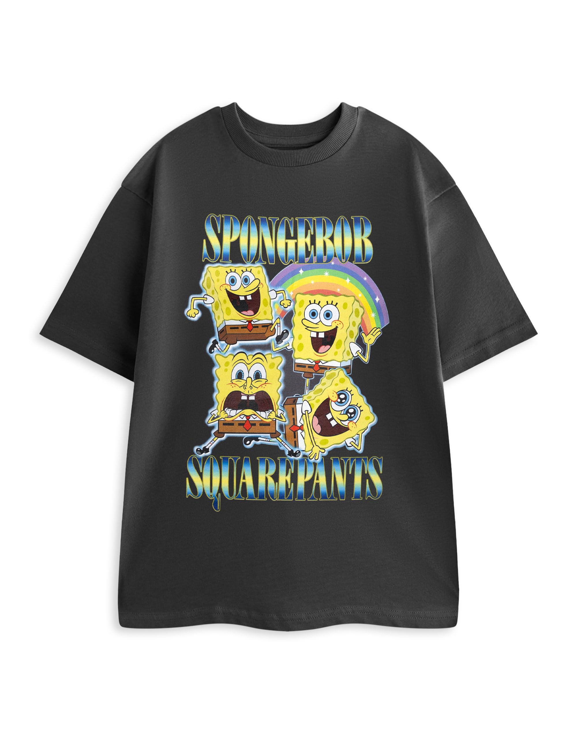 Spongebob Squarepants Short Sleeved T-Shirt (Unisex ) Black