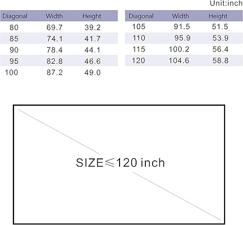 Miniatura 3 de Pantalla de proyector DIY Material de poliéster elástico 59x105 pulgadas para Max 130 pulgadas Pantalla de proyección 169 Económico respaldo negro