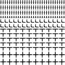 VooGenzek 220pcs 4/7mm Hose Connectors, Plastic Drip Irrigation Connectors, Drip Irrigation Fittings, Hose Drip Irrigation Connectors