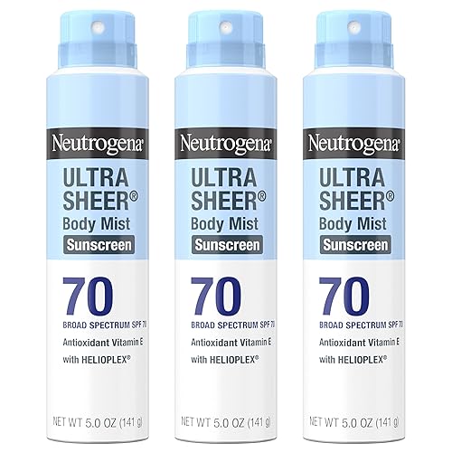 Neutrogena Ultra Sheer Body Mist Sunscreen Spray, Broad Spectrum SPF