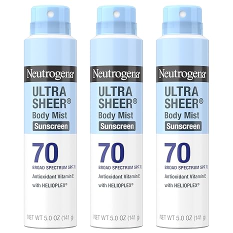 Neutrogena Ultra Sheer Body Mist Sunscreen Broad Spectrum SPF 70 Best Deal Made by a top brand,