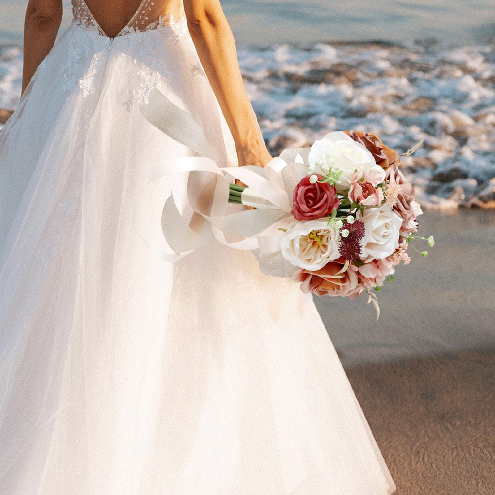 Bouquet Da Sposa, Decorazione per La Casa, Artificiale Finto per La Sposa, Le Damigelle, La Cerimonia di, Il Ringraziament, Style D