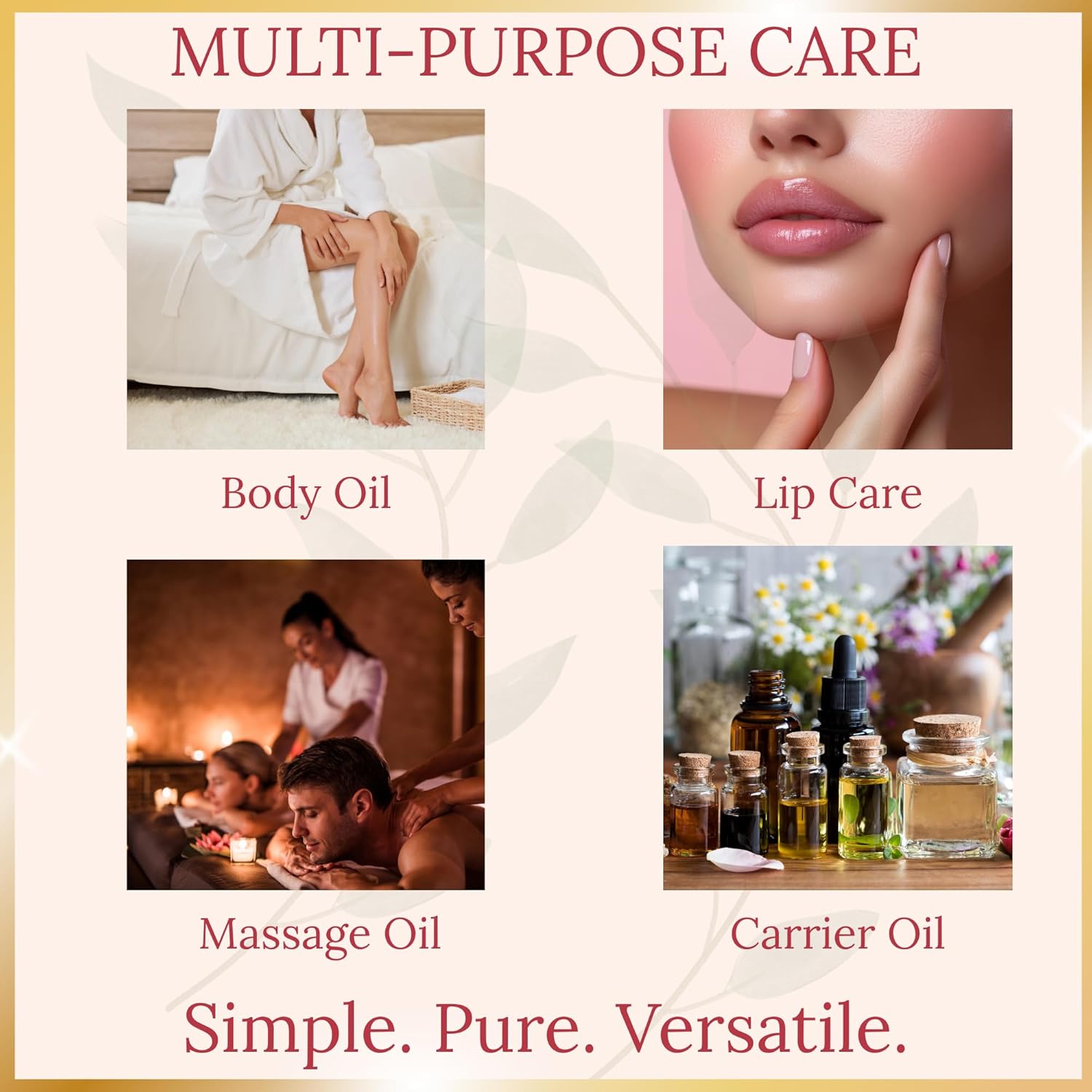 Pomberries Argan Oil – USDA Organic, 100% Pure, Cold-Pressed & Unrefined Moroccan Argan Oil for Hair, Face & Skin, Organic Argan Oil Hair Treatment for Dry, Damaged Hair- 16 FL OZ Glass Bottle