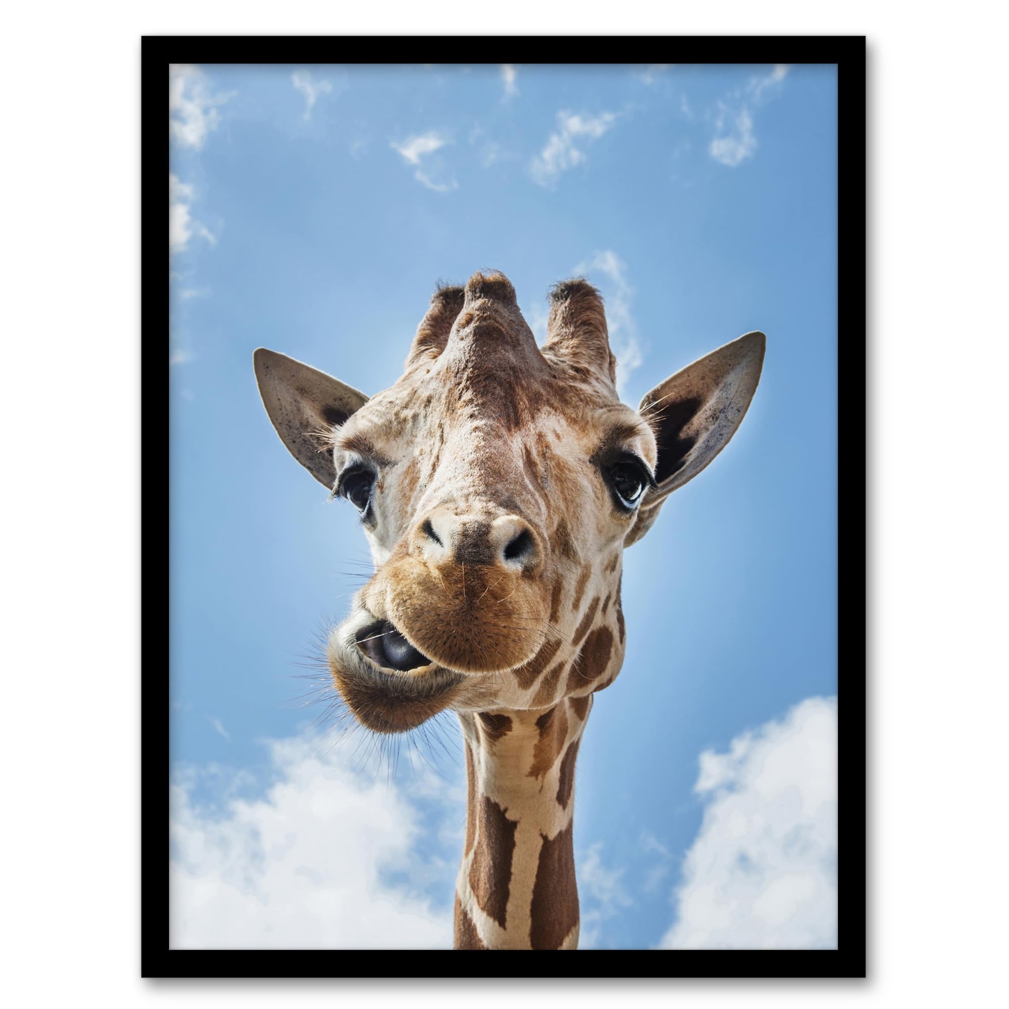 Artery8 Framed Art Print - A3 - Blue