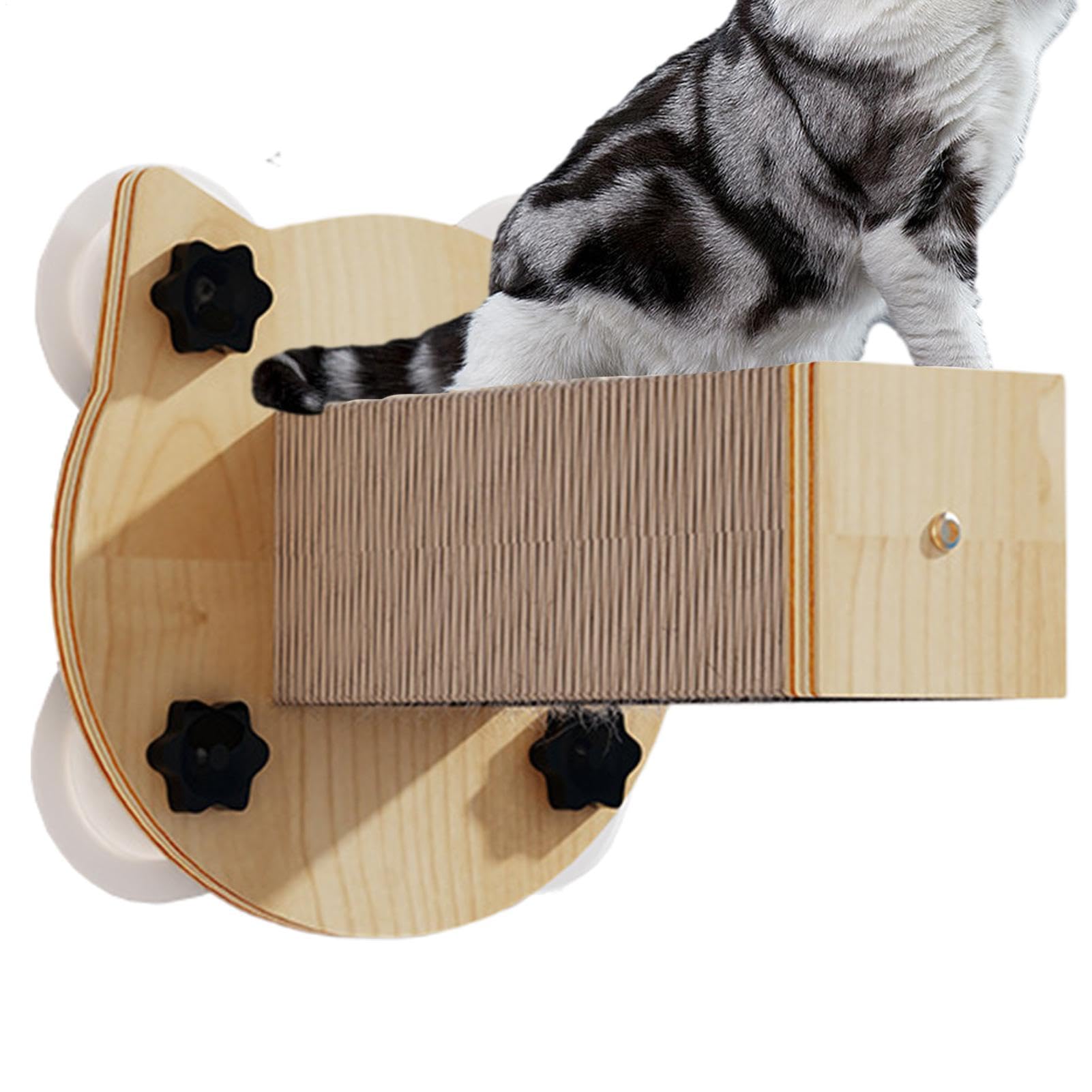 Katzenregale – Klettergerüste für Katzen, unter dem Drehstuhl | Wand-Katzenkletterrahmen mit Saugnäpfen, zusammengebauter Klettergerüst für Jo