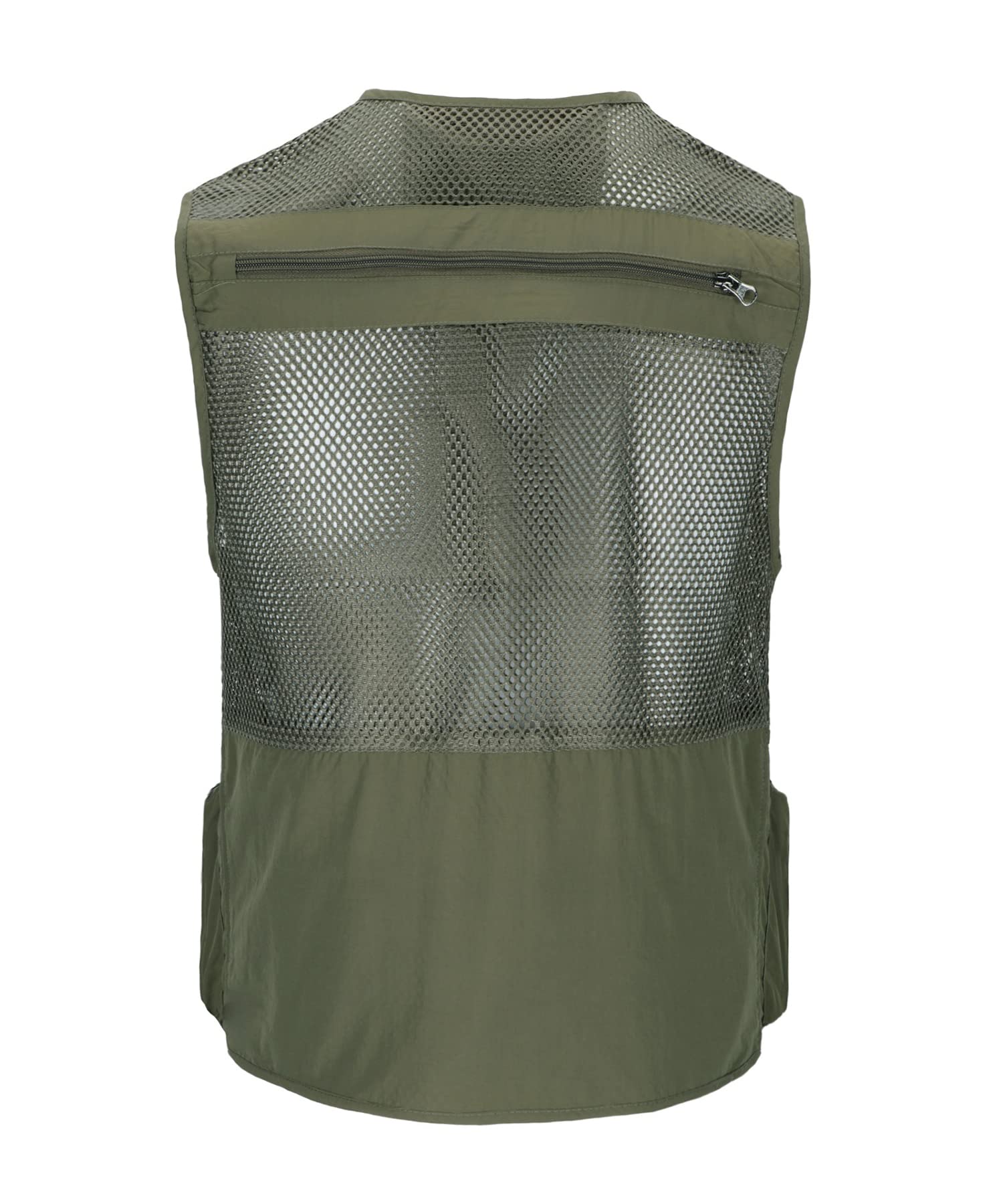 Gilet da Uomo All'aperto Panciotto da Pesca Multitasche Leggero Traspirante Giacca da Lavoro Asciugatura Rapida Sport Giubbotto Senza Maniche Fotografi Gilet da Caccia