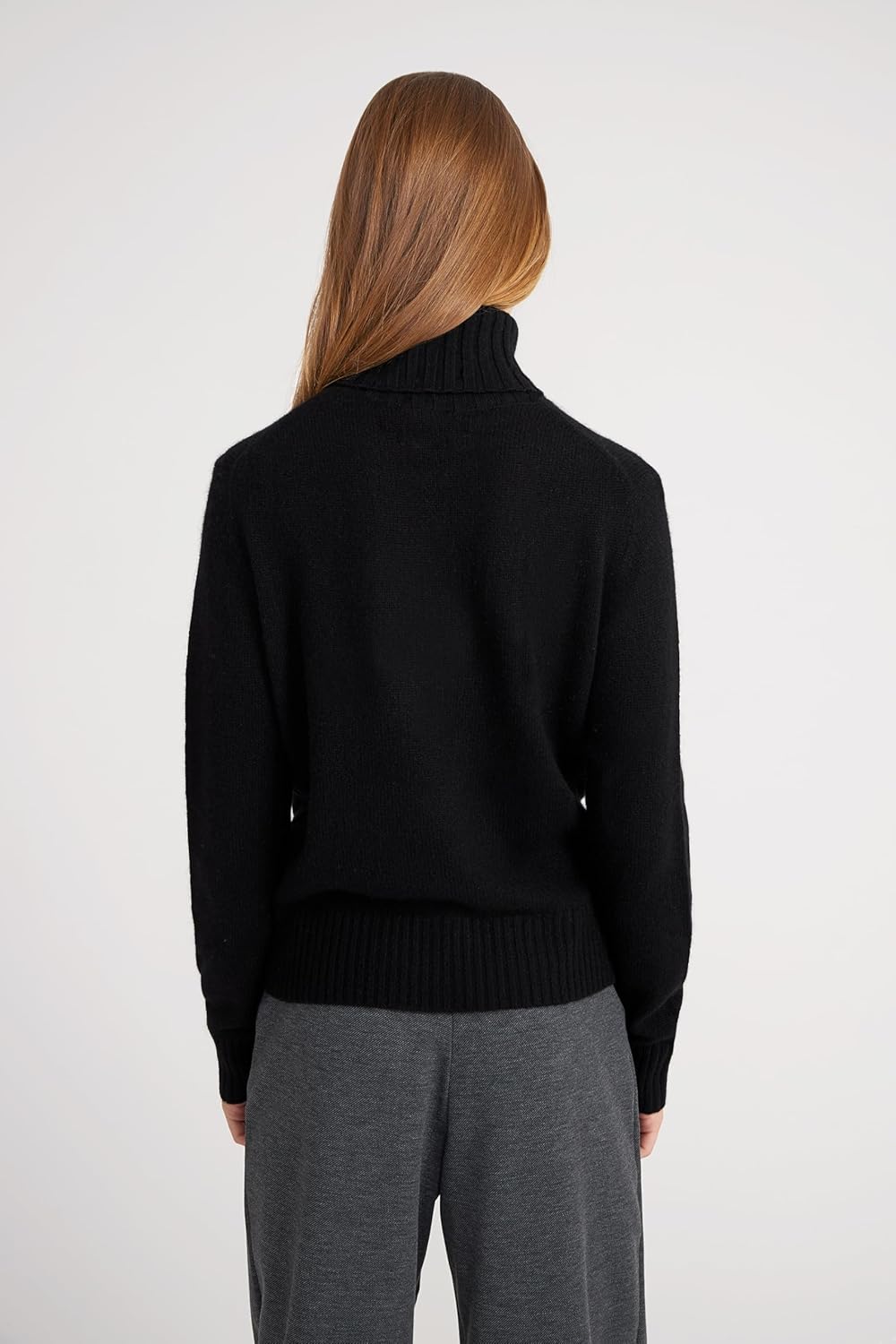 Style & Republic Women's 100% Cashmere Turtleneck Sweater, Regular Fit, Premium Knit Jumper for Autumn, Winter and Spring - Image 2