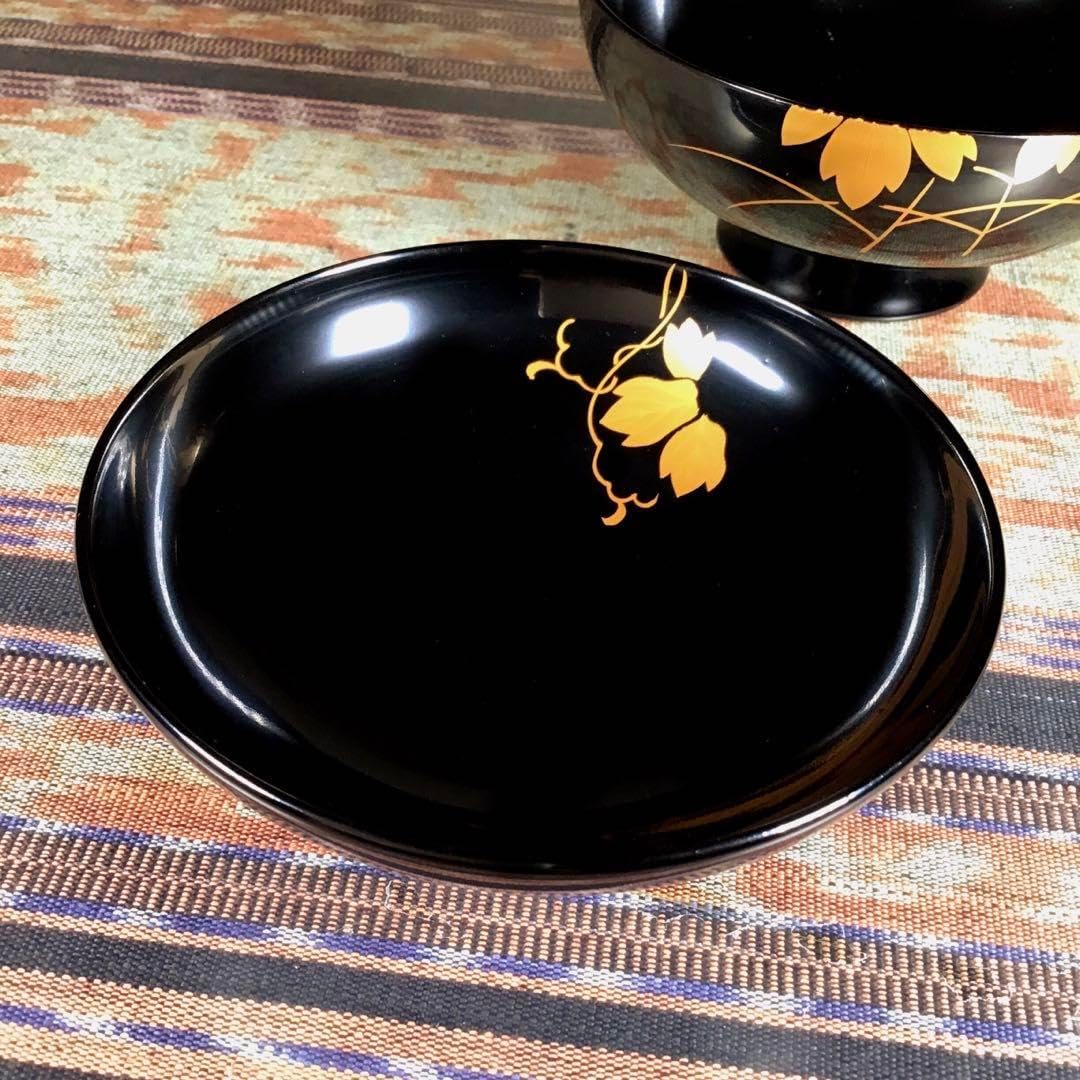 秀衡塗 利休大椀 五客揃 新品 （木箱入り） 秀衡塗 利休大椀