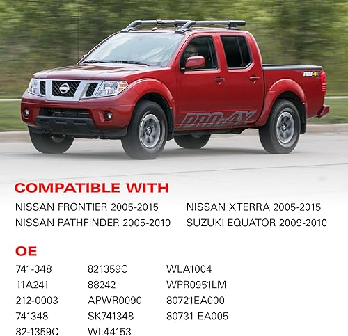 Vista 6 de BDFHYK 741-348 Elevalunas eléctrico con motor delantero izquierdo del conductor para Nissan Frontier 2005-2015, Pathfinder 2005-2010, Xterra