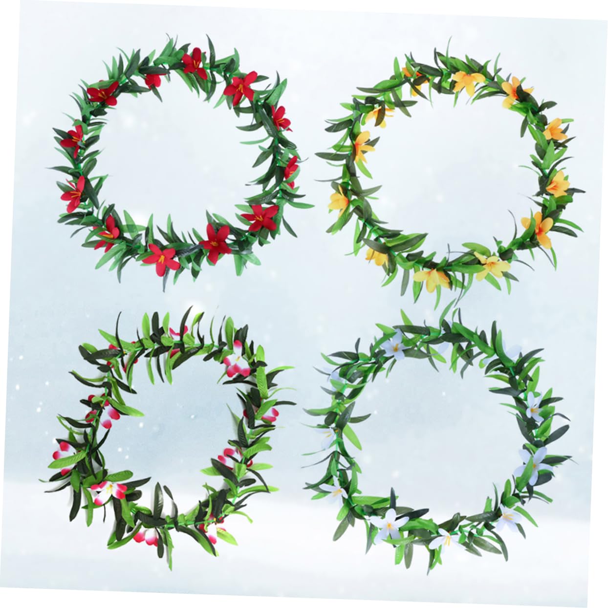 UPKOCH Juego De 3 Remolinos Colgantes Hawaianos De para Decoración De Fiestas 4 Unidades X 3