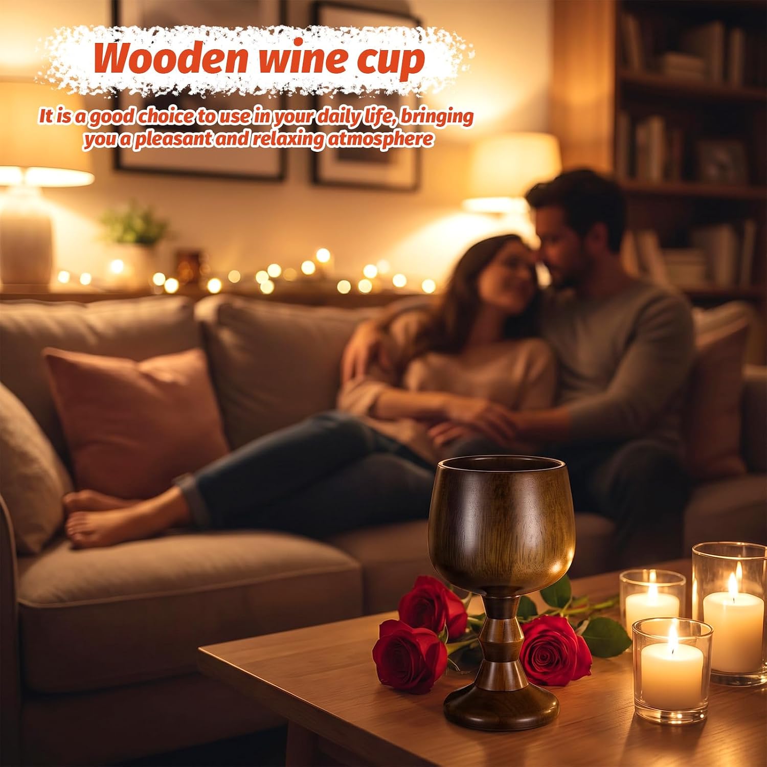 Wood Whiskey Cup, Wine Goblet Hand-Made Jujube Wooden Wine Goblet Drinking Cup Chalice-Goblet Vintage Jujube Medieval Drinking Cups Wood Water Glass for Kitchen Accessories Communion Altar Celebrating