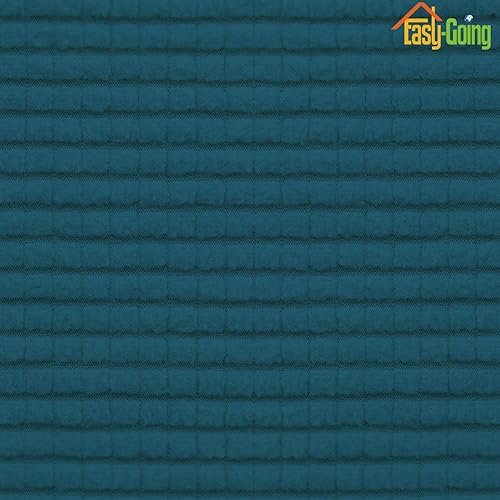 Vista 20 de Easy-Going - Funda elástica para taburete otomano, funda protectora para muebles, funda rectangular con parte inferior elástica Beige