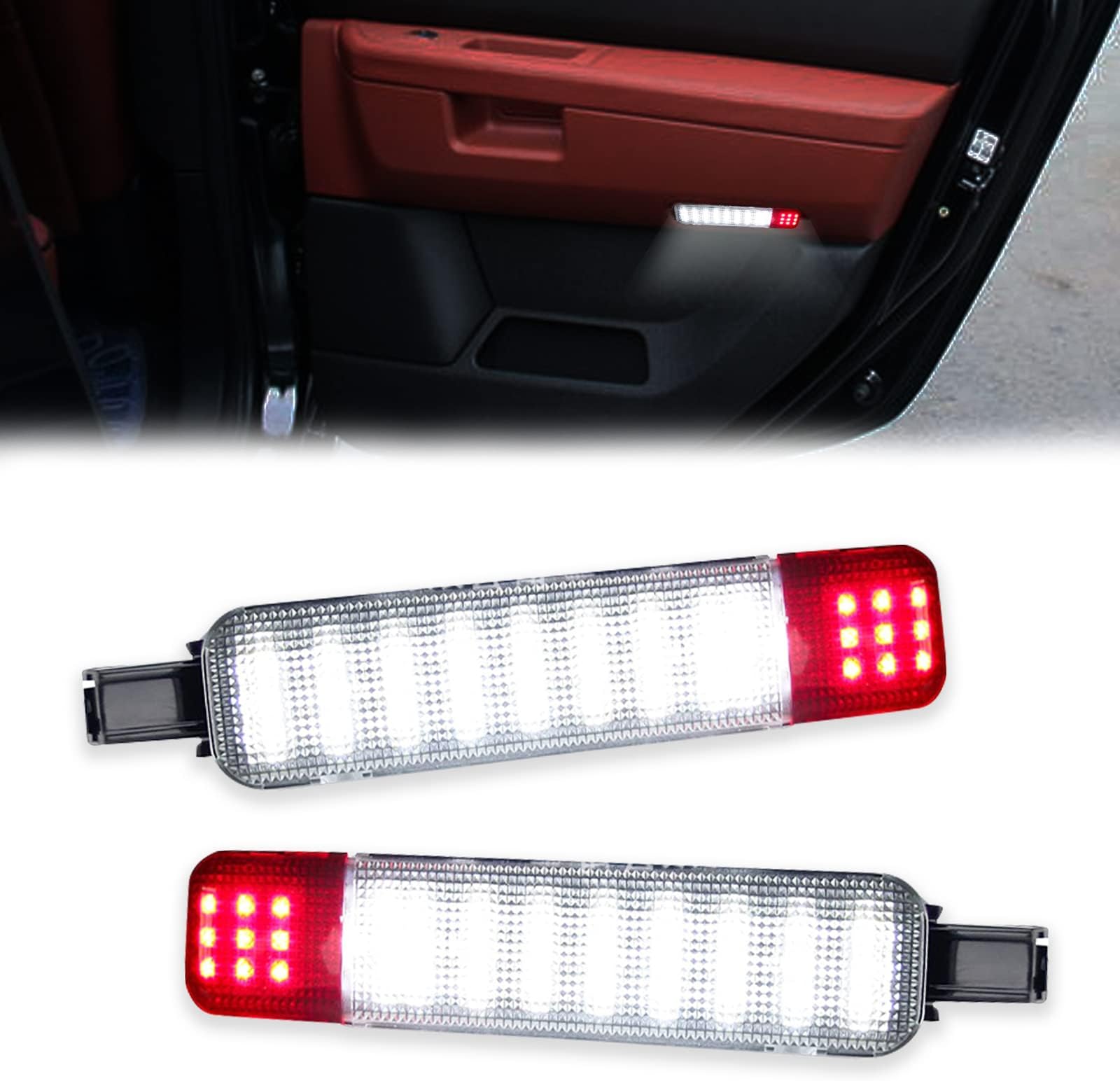 stymart 2Pcs LED Door Courtesy Panel Light, Warning Lights
