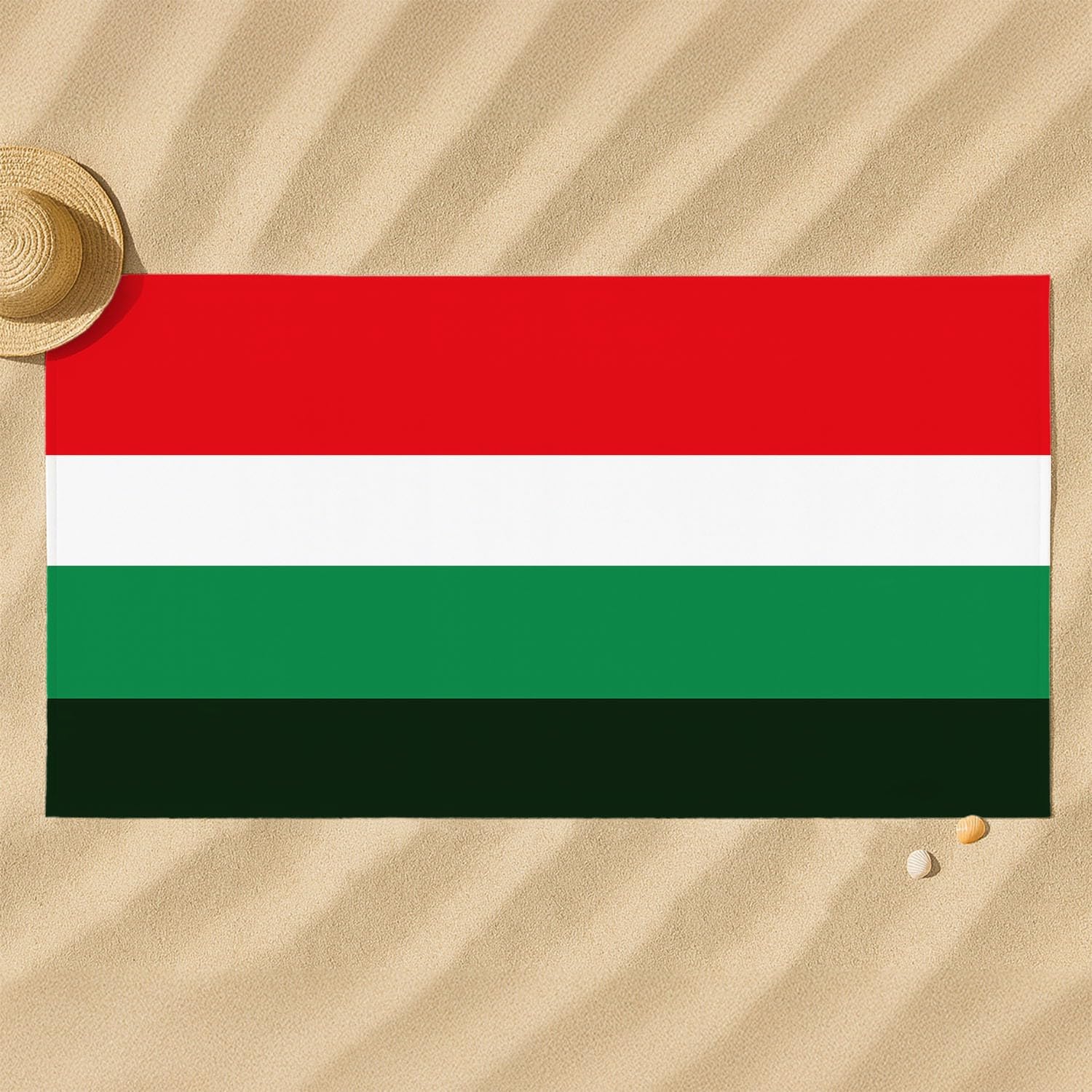 Minimalistisch, Sportlich Strandtuch 230 x 210 cm - Strandtuch trandtuch Leichtdünn Weich Horizontale Streifen, Flat Graphics, Nahtlos,für Strand, Pool, Yoga, Picknick